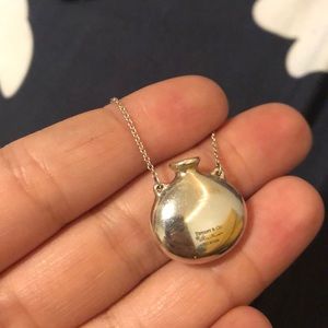 Elsa Peretti Silver Closed Bottle Necklace